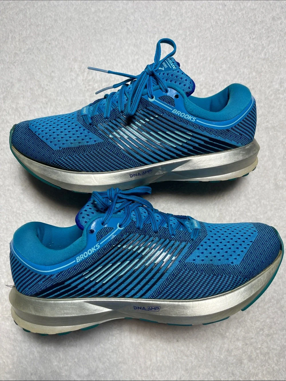 Brooks Levitate Blue and Silver Running Shoes Size 9 Women’s